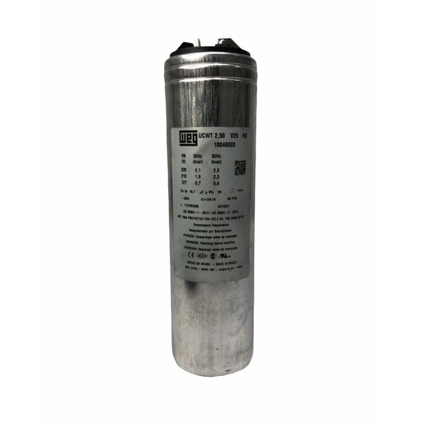 Capacitor Trifásico Weg 2,5kvar 220v Ucwt2,5v25l16hd