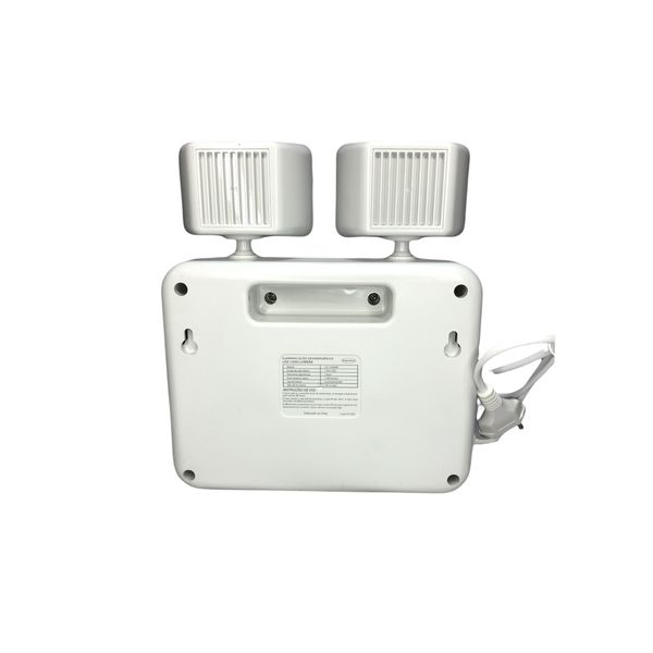 Luminária De Emergência Segurimax 48 Leds 1200 Lumens 2 Projetores Bivolt