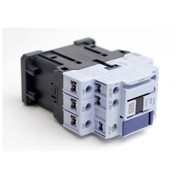 Contator Tripolar 9a 24vcc 1na+1nf Weg Cwb9-11-30c03