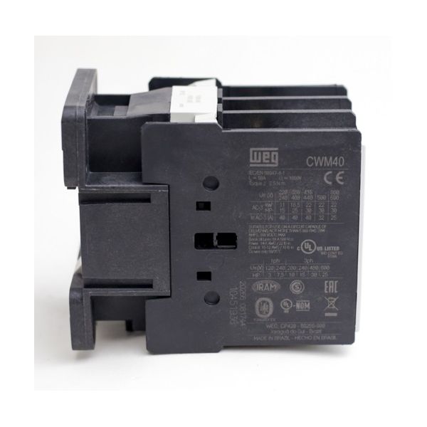 Contator Tripolar 40a 24vca 50/60hz Weg Cwm40-00-30-v04