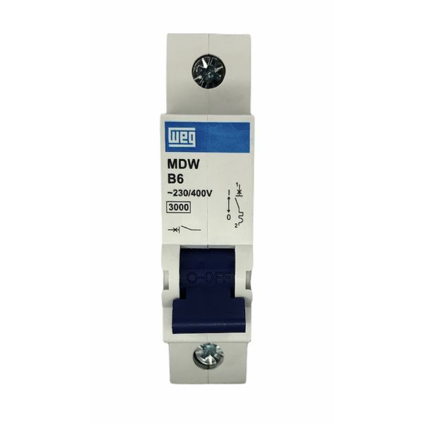 Disjuntor Unipolar Weg Din 6a Curva B 3KA MDW-B6