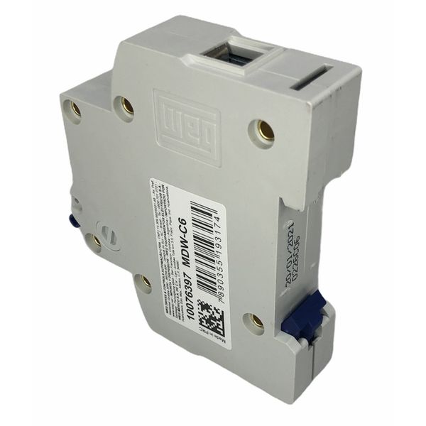 Disjuntor Unipolar Weg 6a 3ka Curva C Mdw-c6