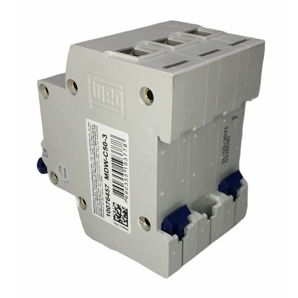 Disjuntor Tripolar Weg 50a Curva C 3KA Mdw-c50-3
