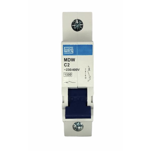 Disjuntor Unipolar Weg Din 2a 3ka Curva C MDW-C2