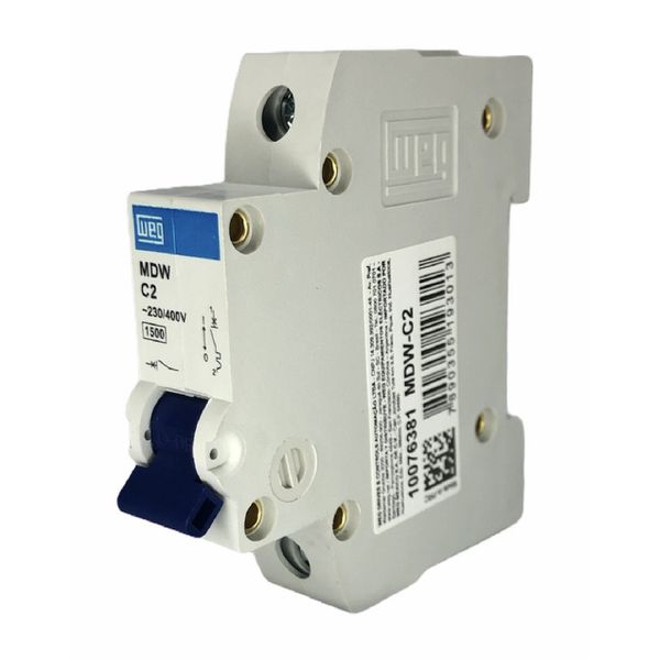 Disjuntor Unipolar Weg Din 2a 3ka Curva C MDW-C2