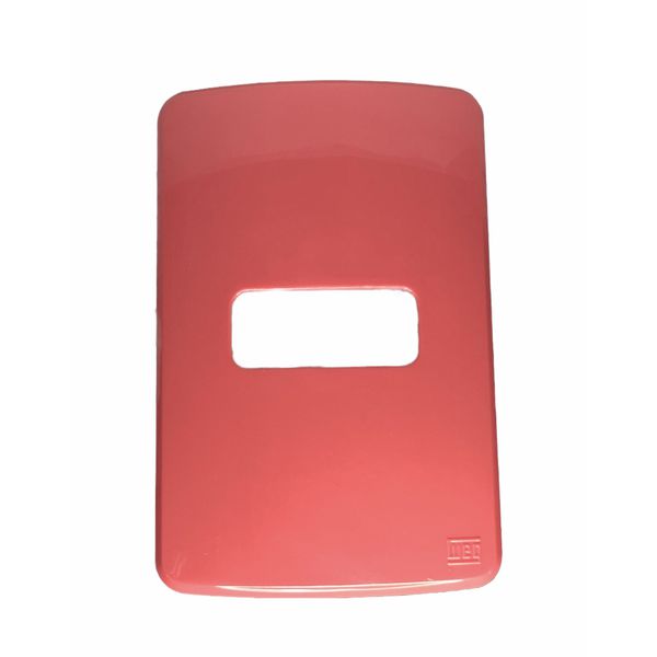 Placa 4X2 de 1 Posição Horizontal Compose Rosa S/ Suporte