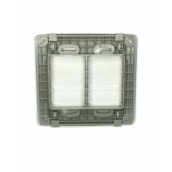 Placa 4x4 2 Posições Horizontal Branca +sup Composé 13295560