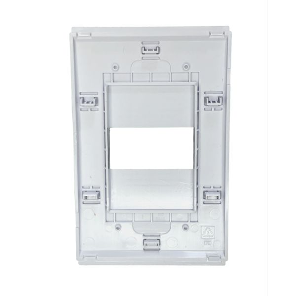 Placa 4x2 1 Posição Refinatto Weg Style Branca C/ Fundo Branco