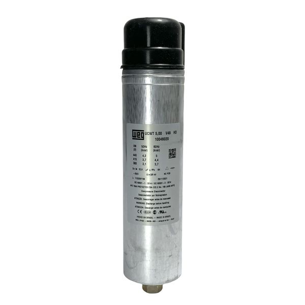 Unidade Capacitiva Trifásica Weg 5KVAR 440V UCWT5V49L16HD
