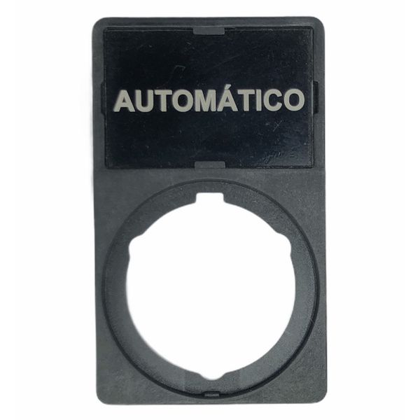 Porta Plaqueta + Plaqueta Automático Para Botões 22mm Weg