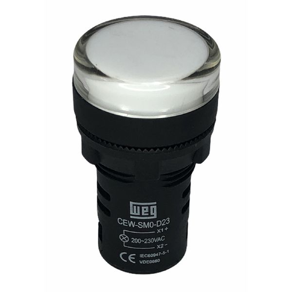 Sinaleiro De Led Branco Weg 22mm 220vca Ip54 Cew-sm0-d23