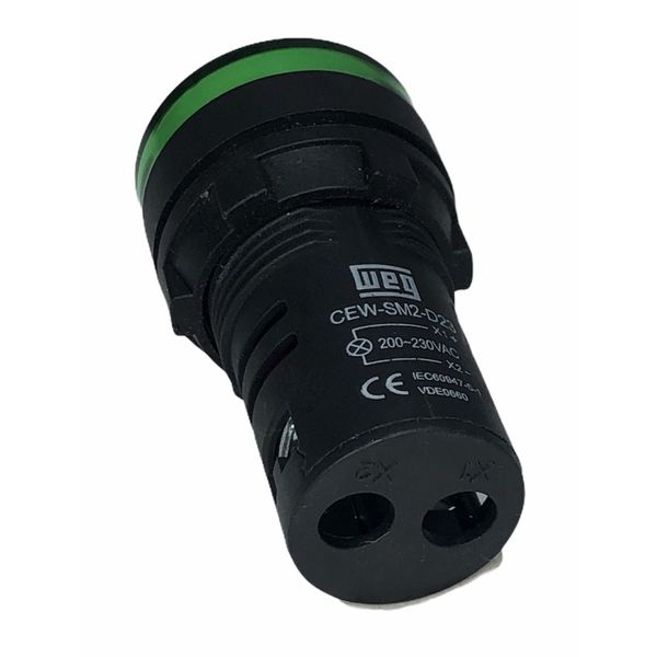 Sinaleiro De Led Verde Weg 22mm 220vca Ip54 Cew-sm2-d23