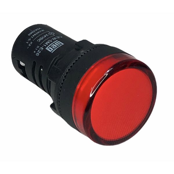 Sinaleiro De Led Vermelho Weg 22mm 24vcavcc Ip54 Cew-sm1-e26