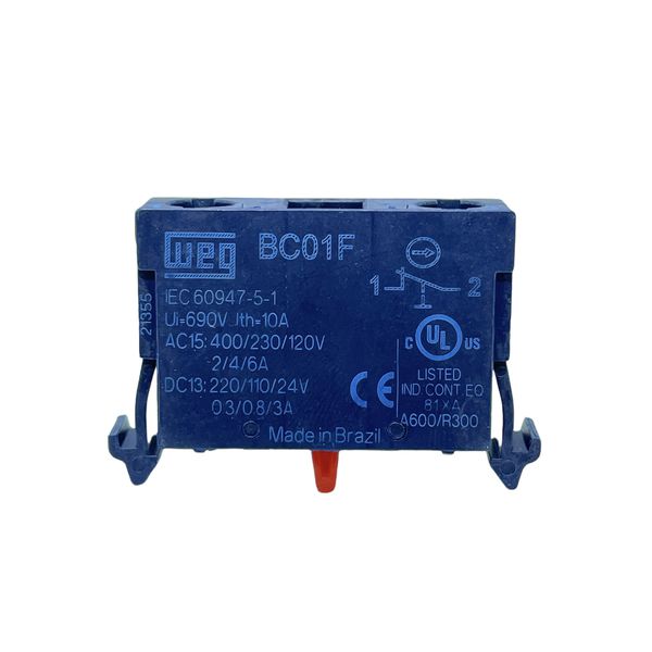 Bloco De Contato 1NF P/ Botão Weg BC01F-CSW LINHA F 12891186