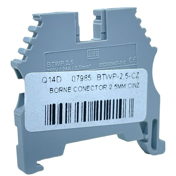 Borne Sak Conector 2,5mm Cinza Tipo Parafuso Weg Btwp-2,5-cz
