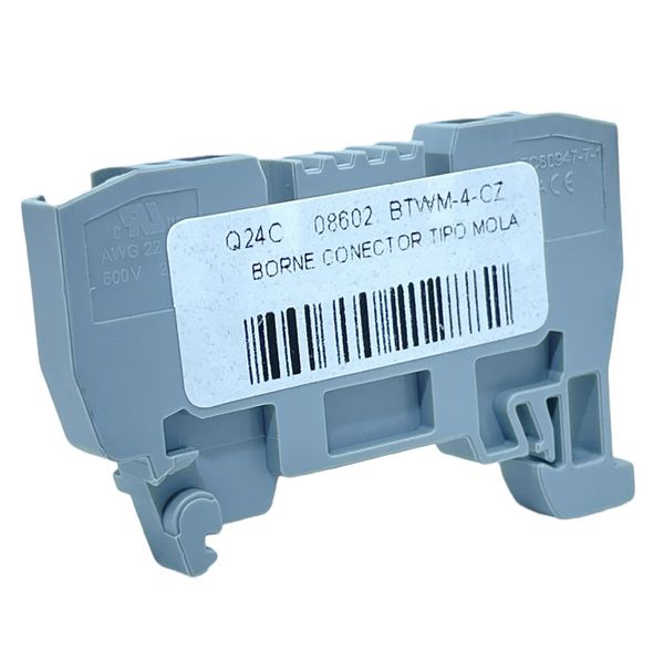 Borne Sak Conector 4mm Cinza Tipo Mola Weg Btwm-4-cz