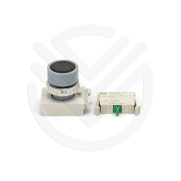 Botão De Pulso Faceado Preto 22mm 1na Weg Cew-bfm5