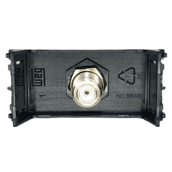  Modulo Tomada Antena Tv p/ Cabo Coaxial Refinatto Weg Preto