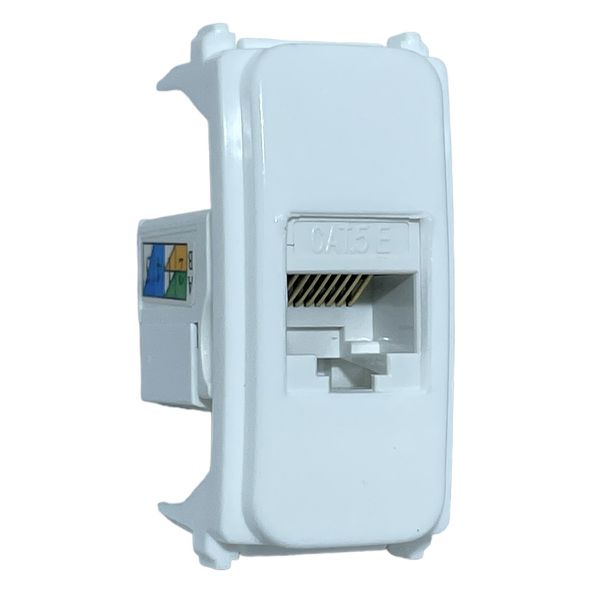 Módulo Tomada RJ45 C/ Kestone CAT 5E Composé Branco 13206662