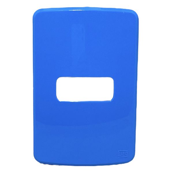 Placa 4X2 1 Posição Horizontal Compose Azul S/ Suporte