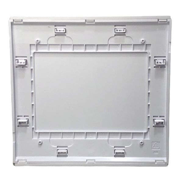 Placa 4x4 Cega Refinatto Weg Style Branca C/ Fundo Branco