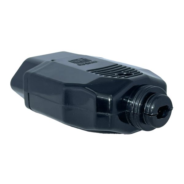 Plugue Femea 2P+T Weg 180° 10A 250V Preto 13303178