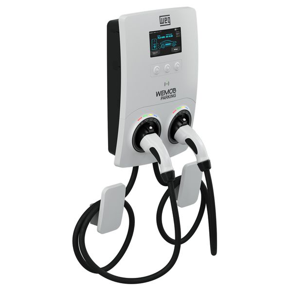 Estação Recarga Carros Elétricos 2x22kw 2 Cabos C/ Ihm Wemob