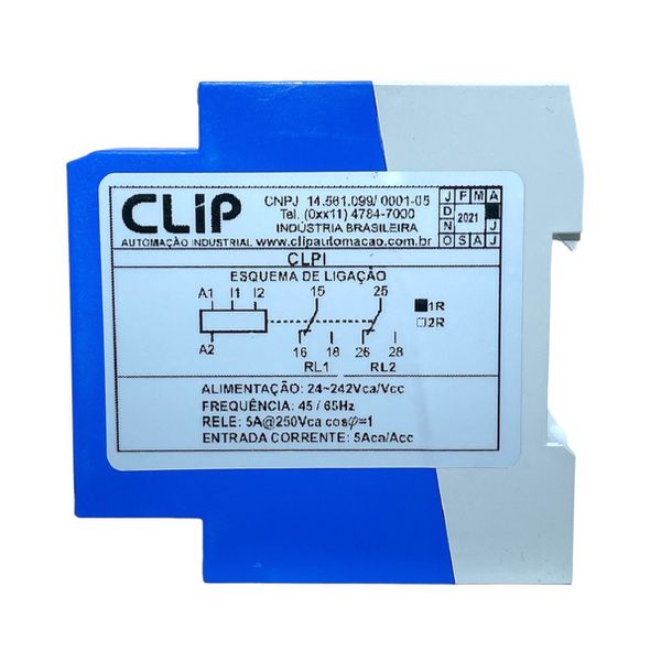 Monitor De Corrente Monofásico 24-242Vca/Vcc Clip CLPI