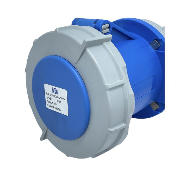 Acoplamento Industrial Weg 3P+T 63A 9Horas Azul 220-250V 12821589