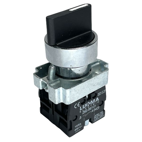 Botão Comutador Metálico 3 Posição Fixa 22mm 2na LK2BD33