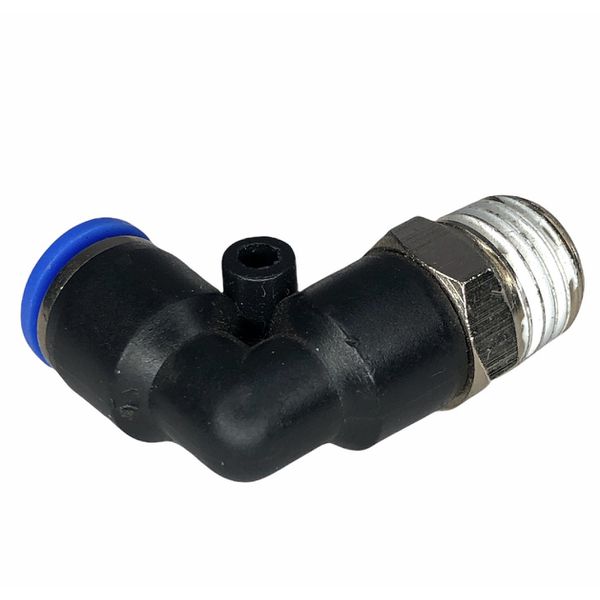 Conexão Pneumatica Cotovelo Fluir Tubo 1/4" x Rosca 1/4 NPT 