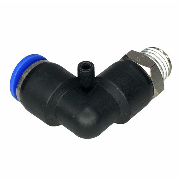 Conexão Pneumatica Cotovelo Fluir Tubo 3/8" x Rosca 1/4 NPT