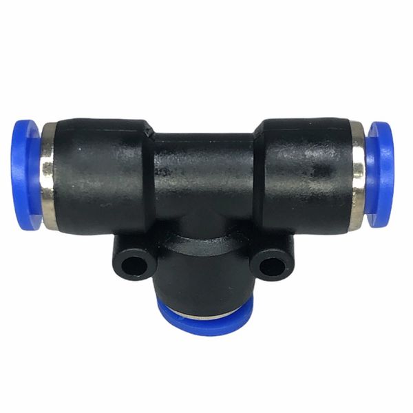 Conexão Pneumatica União Tee Redutor Fluir Tubo 08x06mm Plastica