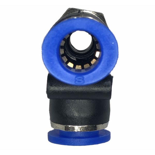 Conexão Pneumatica Tee Lateral Fluir 08mm x Rosca 1/4 BSP 