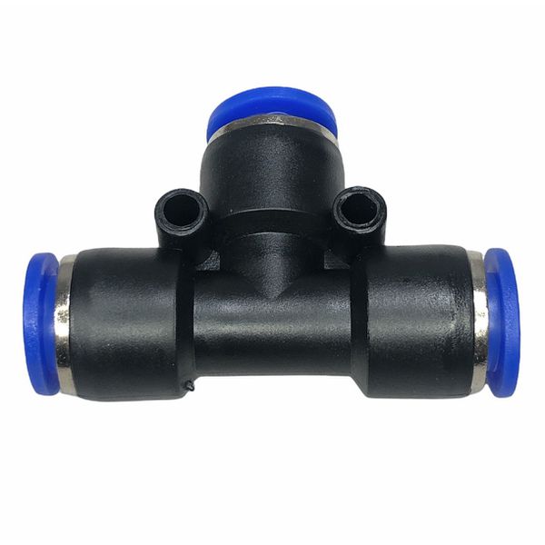 Conexão Pneumatica União Tee Fluir 10mm plastica Engate Rapido