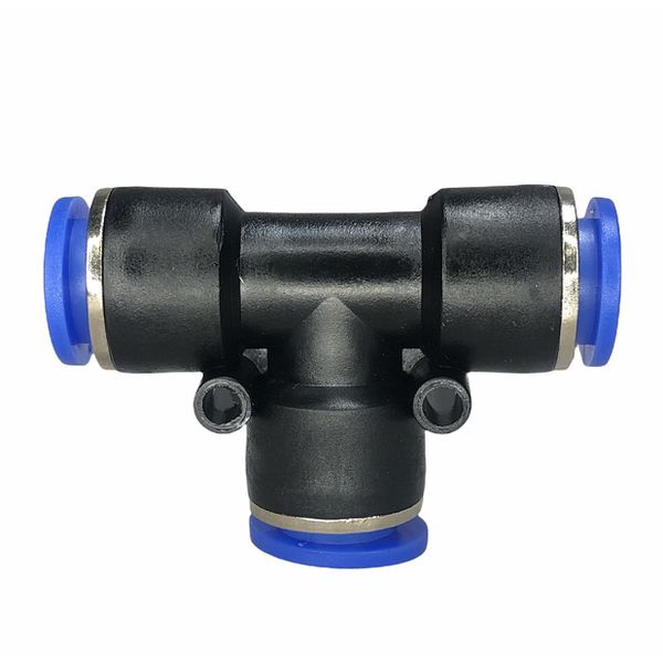 Conexão Pneumatica União Tee Fluir 12mm plastica Engate Rapido