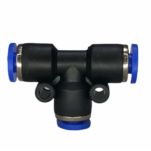 Conexão Pneumatica União Tee Fluir 04mm Plástica Engate Rapido