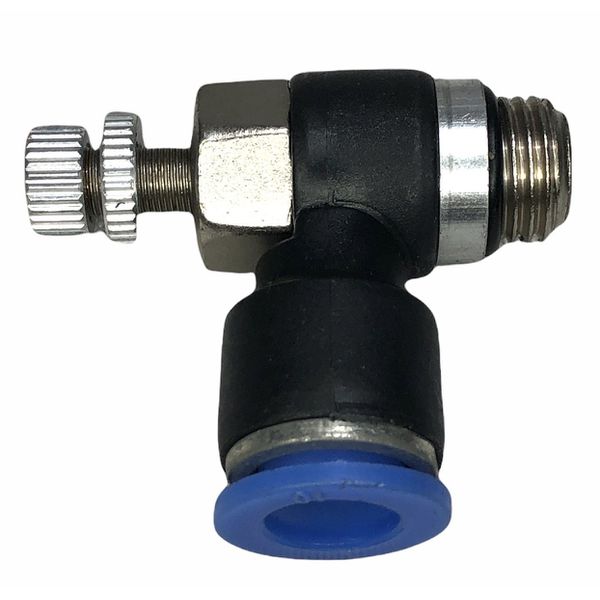Conexão Pneumatica Cotovelo C/ Controle De Fluxo Fluir 10mm