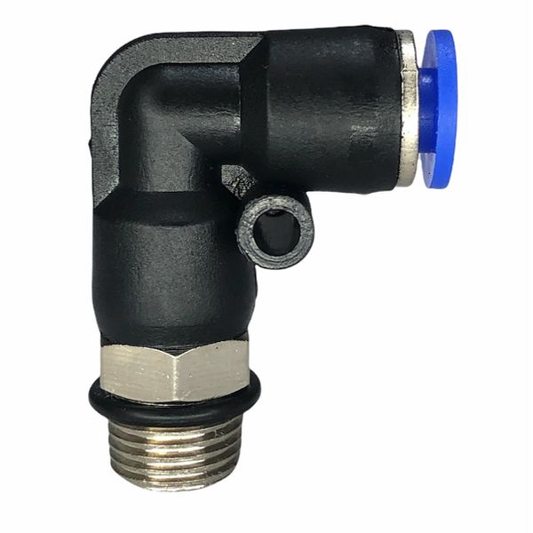 Conexão Pneumatica Cotovelo Fluir Tubo 04mm x Rosca 1/8 BSP 