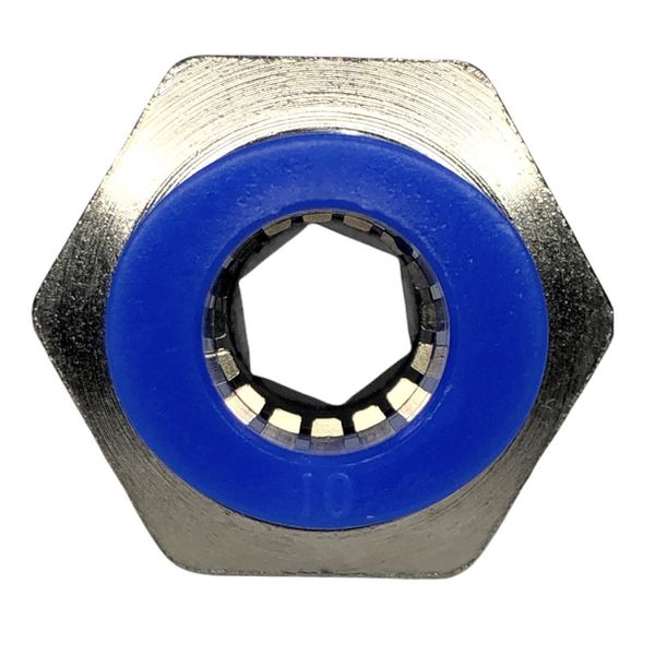 Conexão Pneumatica Reta Fluir Tubo 10mm x Rosca 1/2 BSP