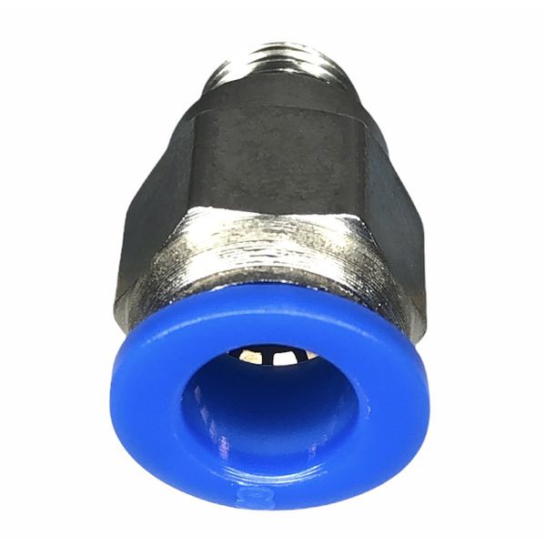 Conexão Pneumatica Reta Fluir Tubo 08mm x Rosca 1/8 BSP 