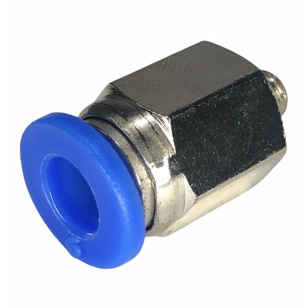 Conexão Pneumatica Reta Fluir Tubo 06mm x Rosca M5 BSP 