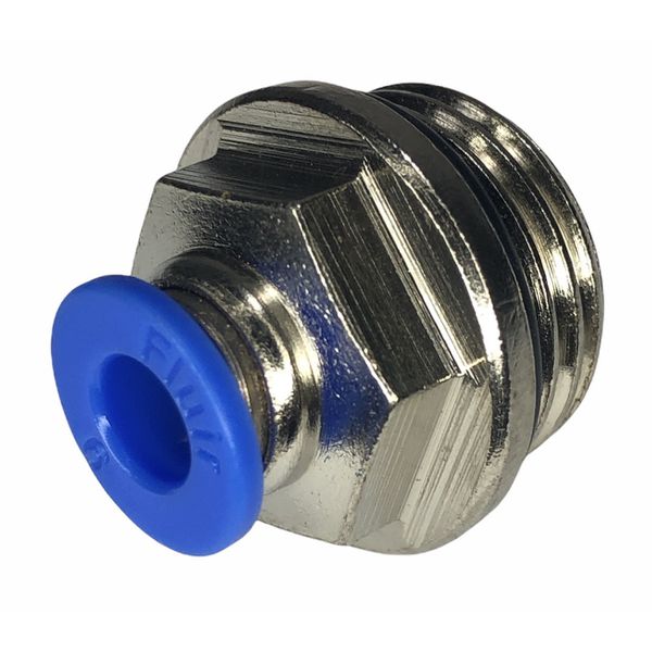 Conexão Pneumatica Reta Fluir Tubo 06mm x Rosca 1/2 BSP