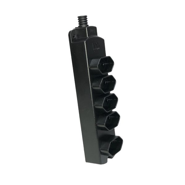 Tomada Múltipla 5 Tomadas 2P+T 10A Preto- Margirius