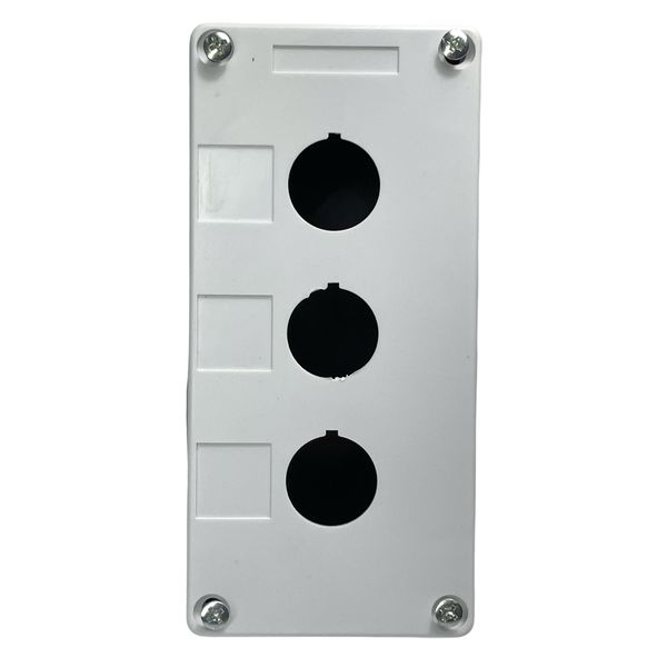 Caixa Plastica Para Botão 22mm 3 Furos Vazia Lukma LK-B03