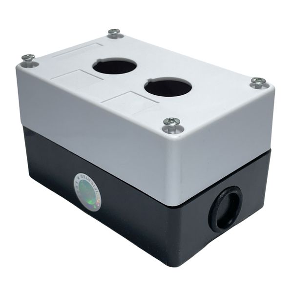 Caixa Plastica Para Botão 22mm 2 Furos Vazia Lukma LK-B02