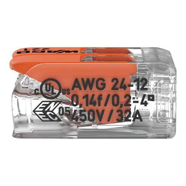 Kit 10 Conector Wago Para Emenda 2 Vias 32A 221-412 Wago