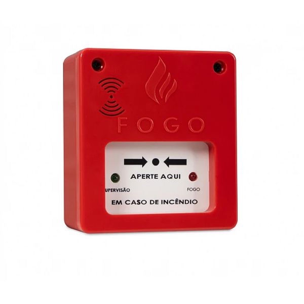 Acionador Manual De Incêndio Endereçavel Segurimax Compact 20 a 30 Vcc