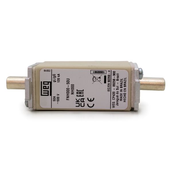 Fusivel Nh Weg 50a Com Retardo Classe Gl/gg Fnh000-50u