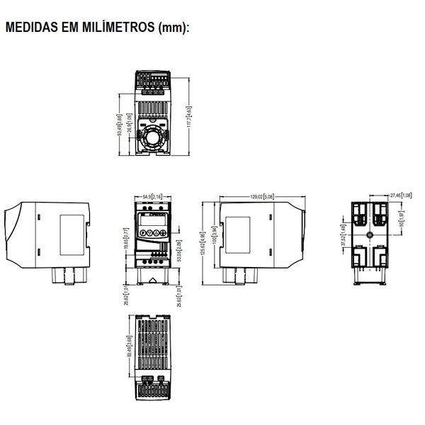 Inversor De Frequência 1cv Weg Cfw100 4,2a 220v Monofásico